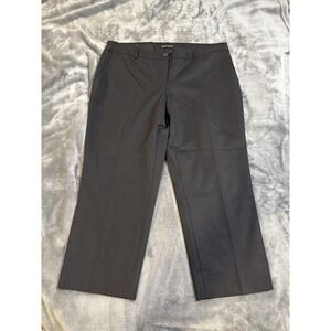 Hilary Radley Pants Womens 12 Black Slim Leg Stretch‎ Dress Office 24 Inseam